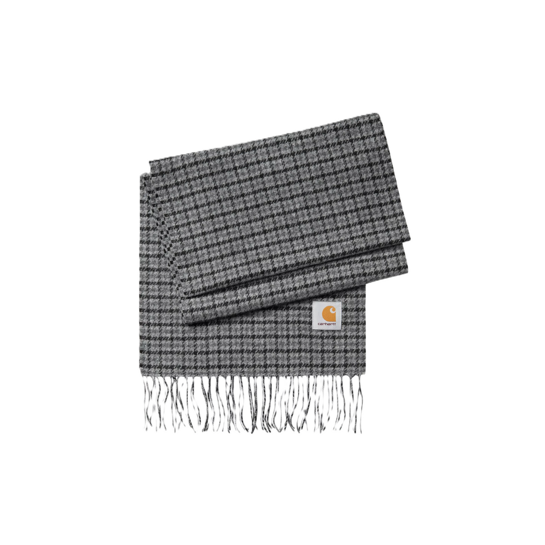Carhartt Wip Lowis scarf-Lowis Houndstooth Grey Heather