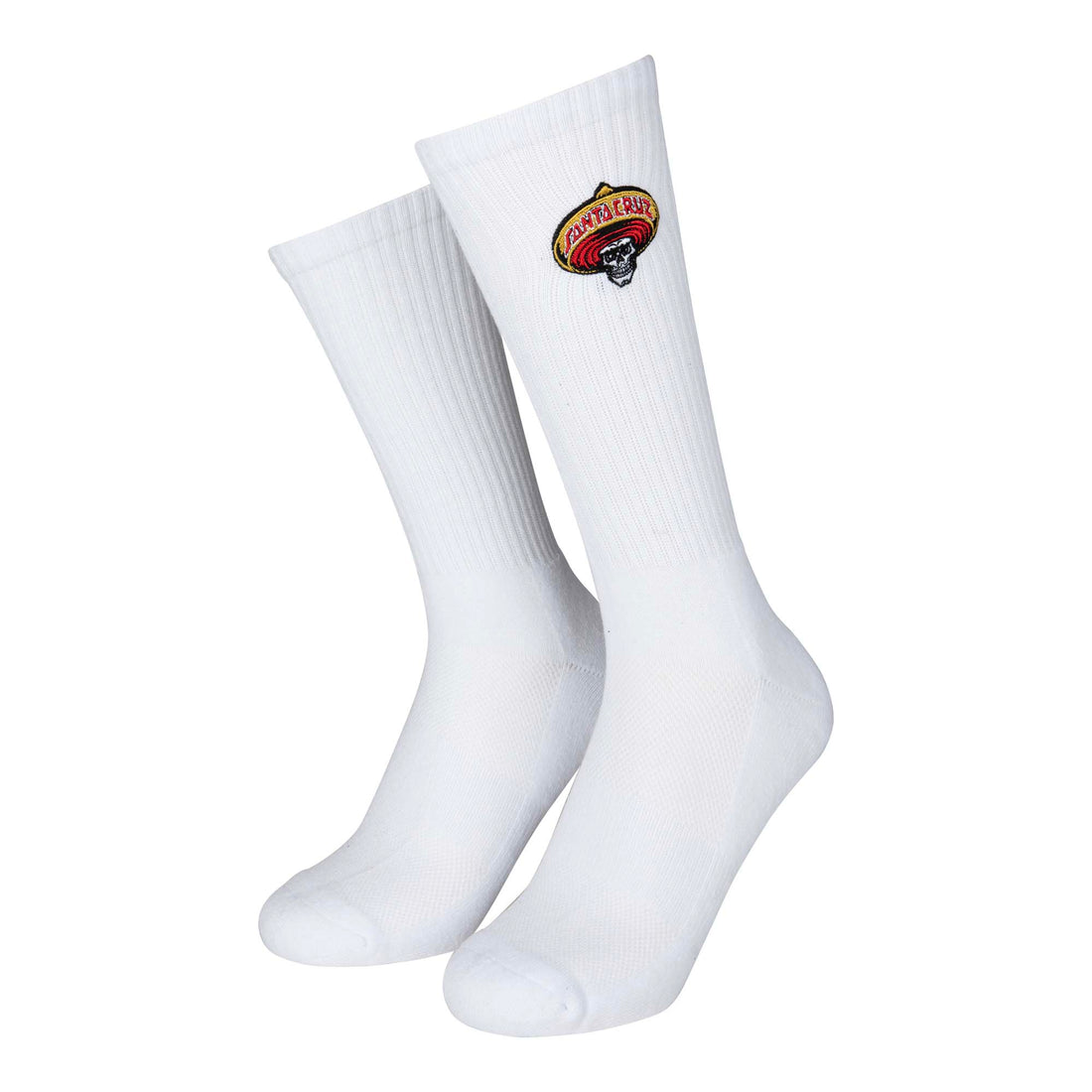Santa Cruz Guzman skull sock White