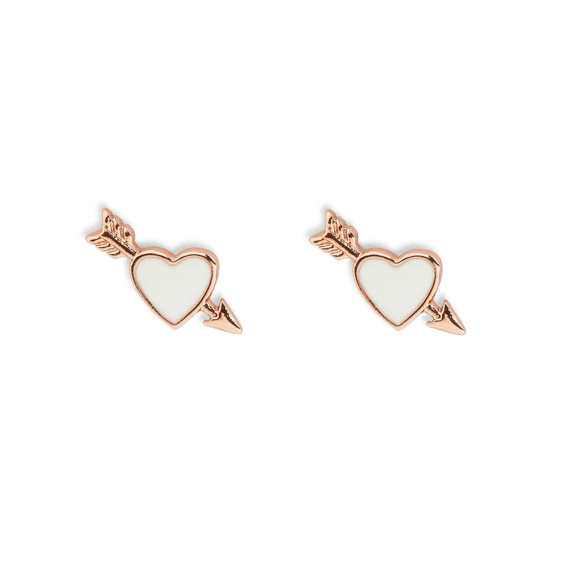 Pura Vida Lovestruck Studs - Rose Gold