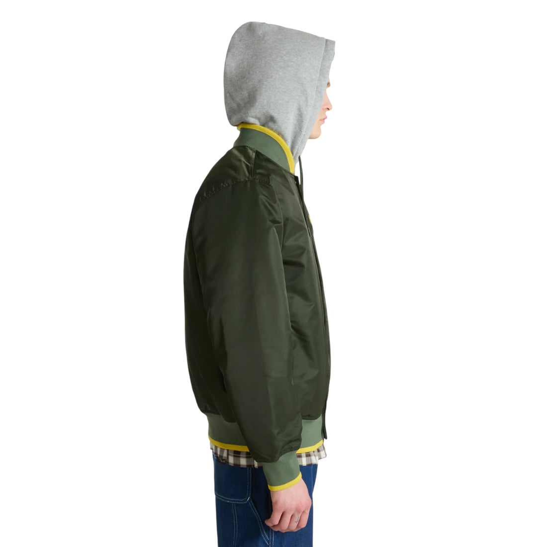 Vans Scripted Vans Hooded Baseball Jacket – Dried Kelp