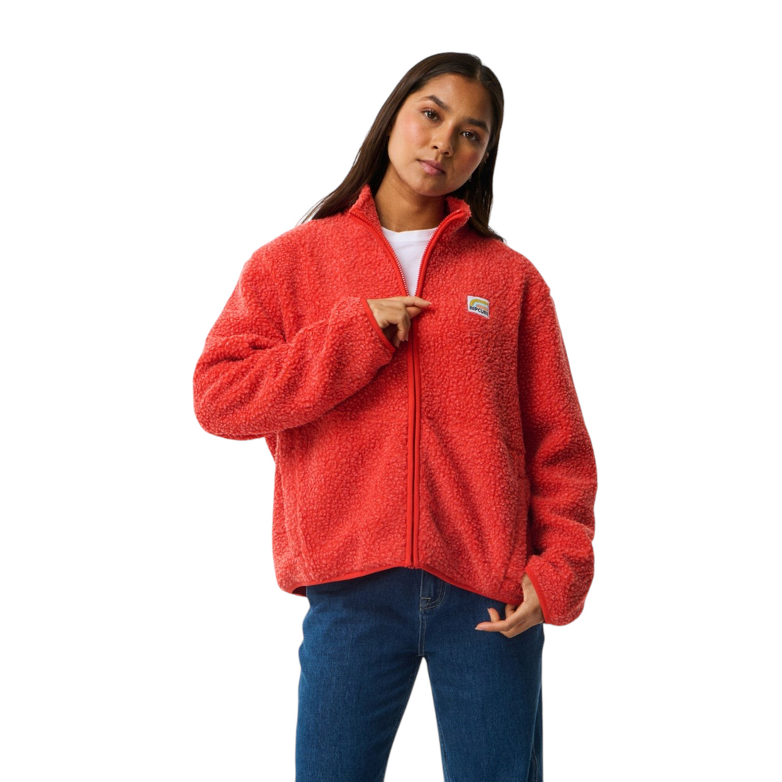 Rip Curl Every Day Zt Polarfleece - Polaire zippée rouge femme