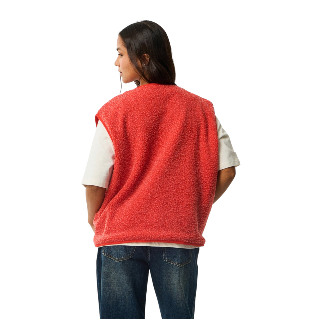 Rip Curl Every Day Polar Vest - Red - vue 3