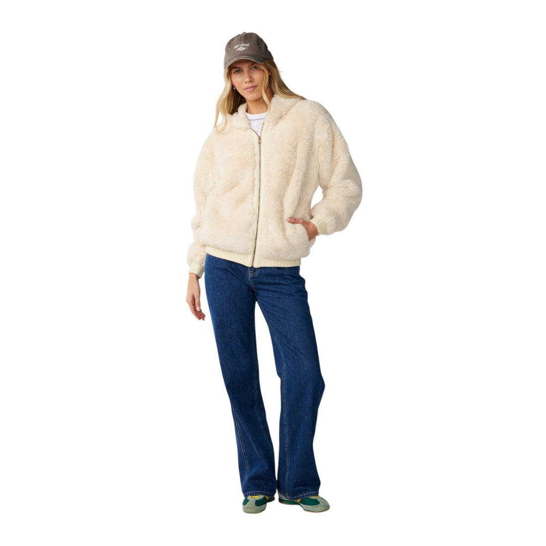 RIp Curl Bossa nova fluffy polar fleece-Bone