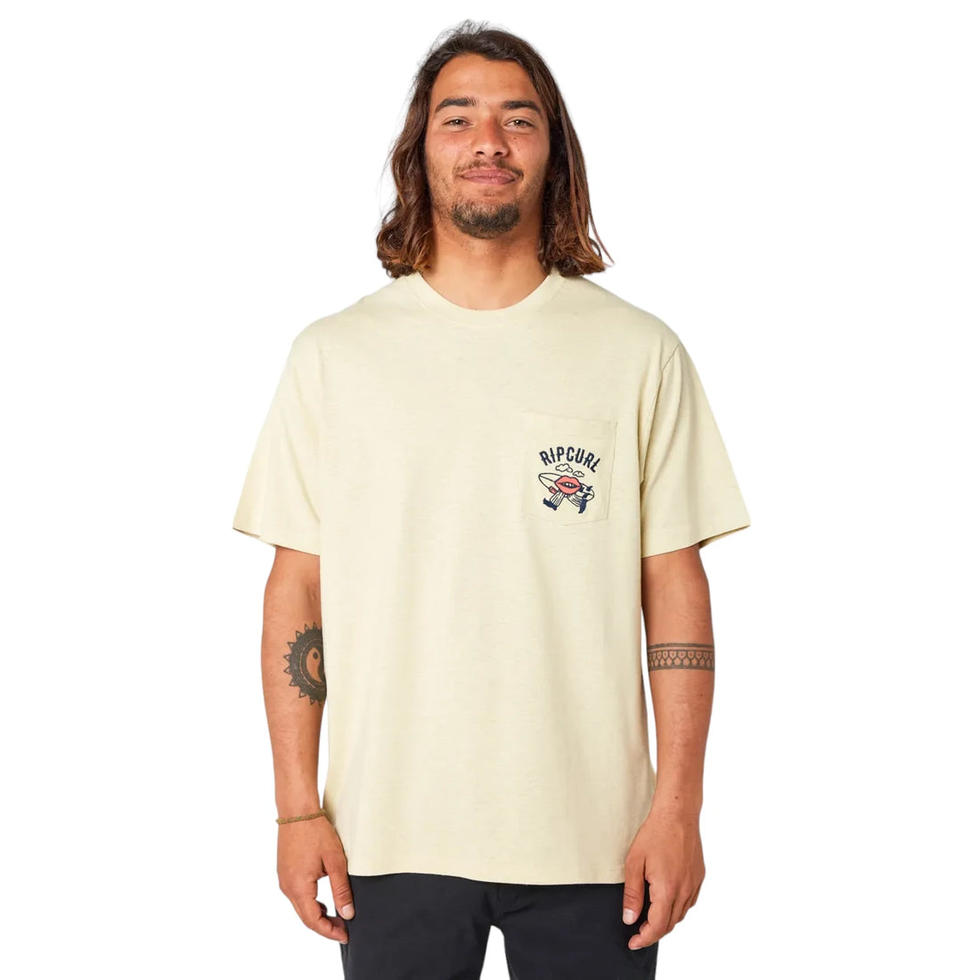 Rip Curl Shaper Emb Tee - Vintage Yellow