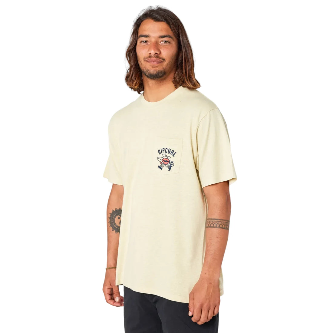 Rip Curl Shaper Emb Tee - Vintage Yellow