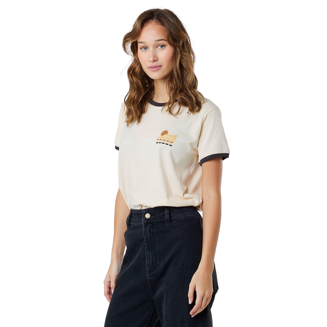 Rip Curl Color Block Ringer Tee