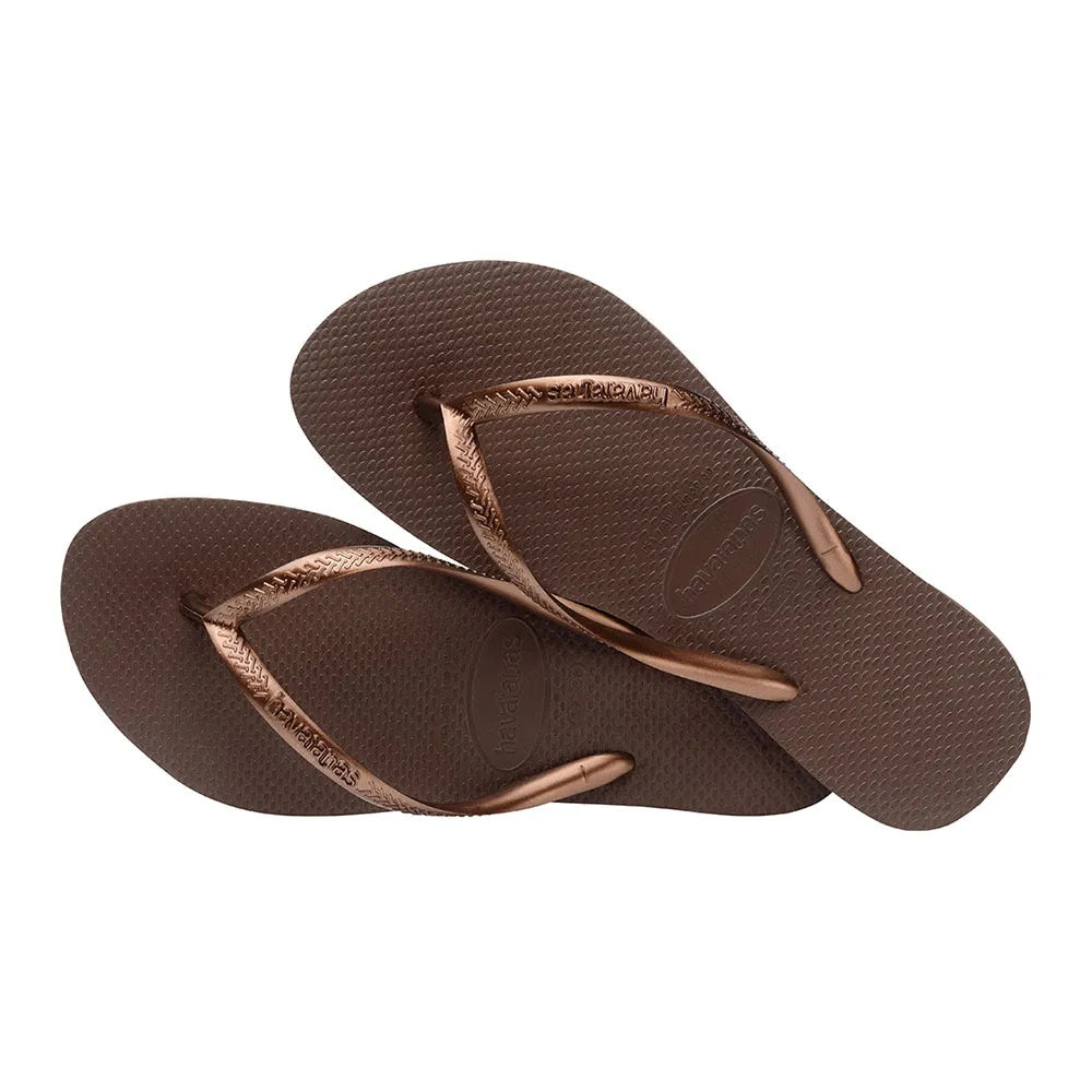 Havaianas Slim FC - Brown/Metal Acoused