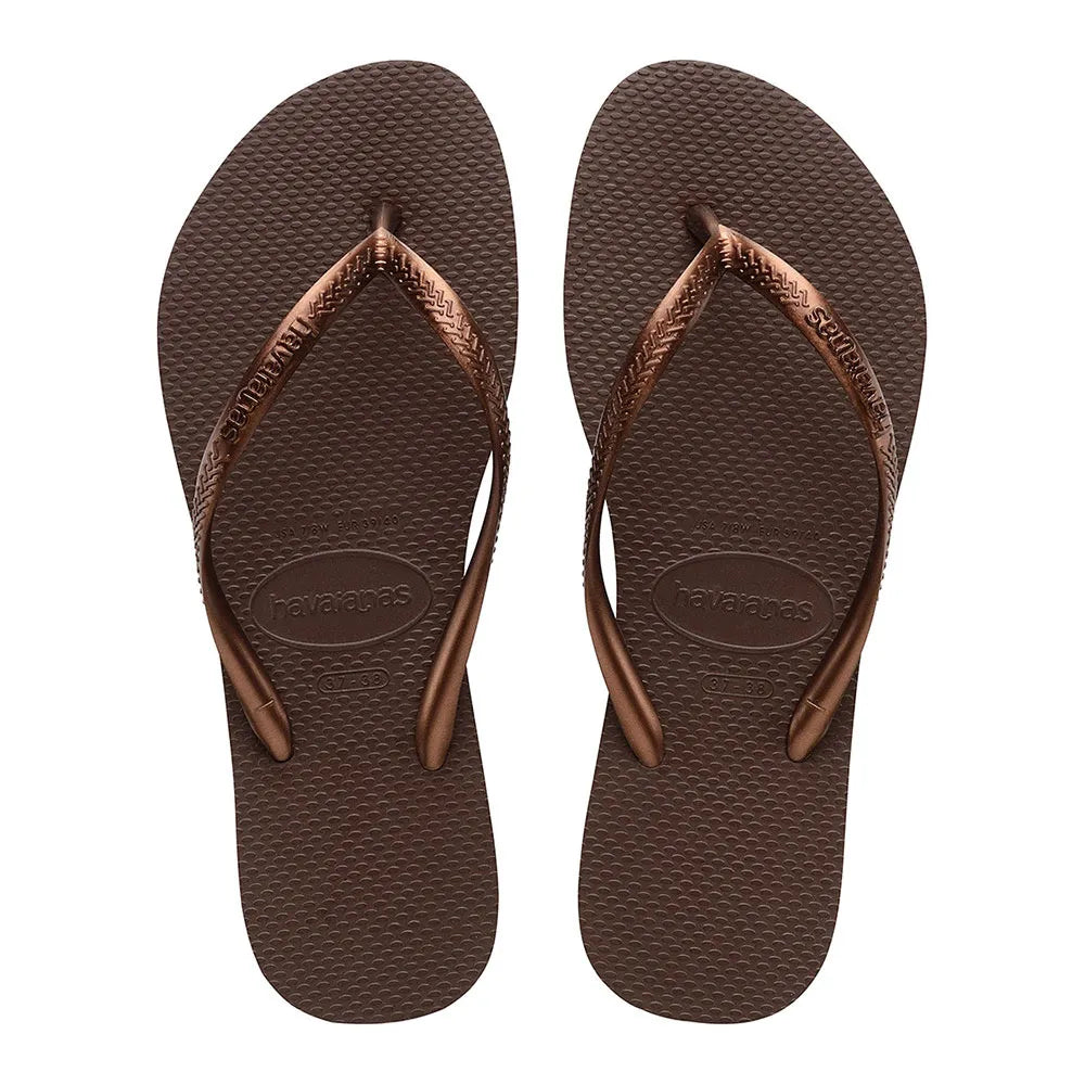 Havaianas Slim FC - Brown/Metal Acoused