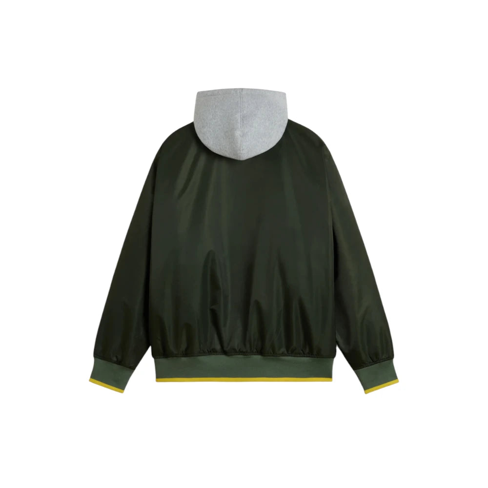Vans Scripted Vans Hooded Baseball Jacket – Dried Kelp
