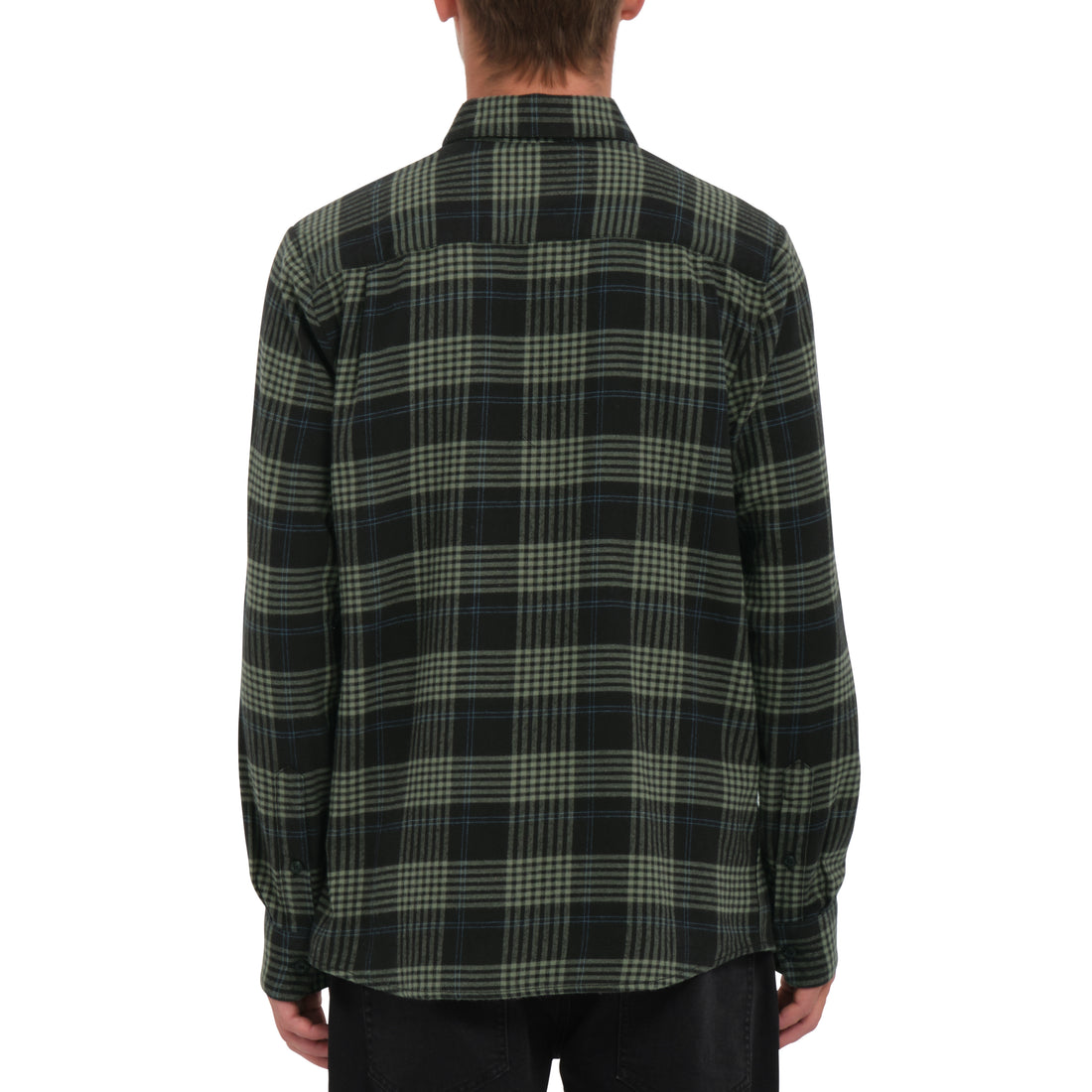 Volcom Caden Plaid LS Black
