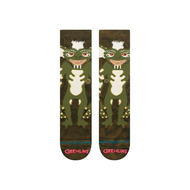 Stance Stripe Gremlins Crew Dark Green vue 2