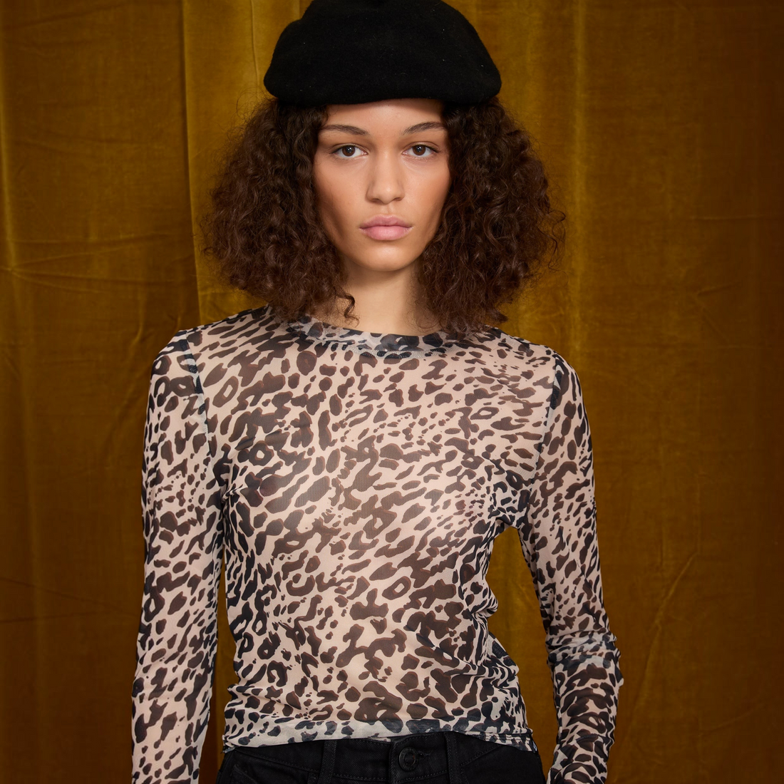 Volcom Tigardi Mesh LS Animal Print