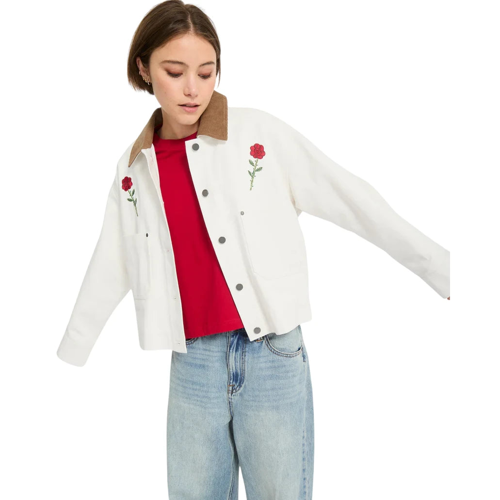 Volcom Fa Mickey Mason Jacket - Off White