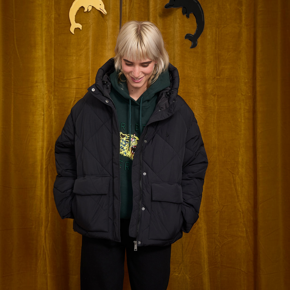 Volcom Out Of Boxy Puff - détail capuche