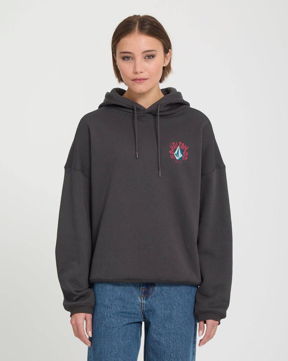 Volcom Radical Daze Up Po - Sweat à capuche noir femme