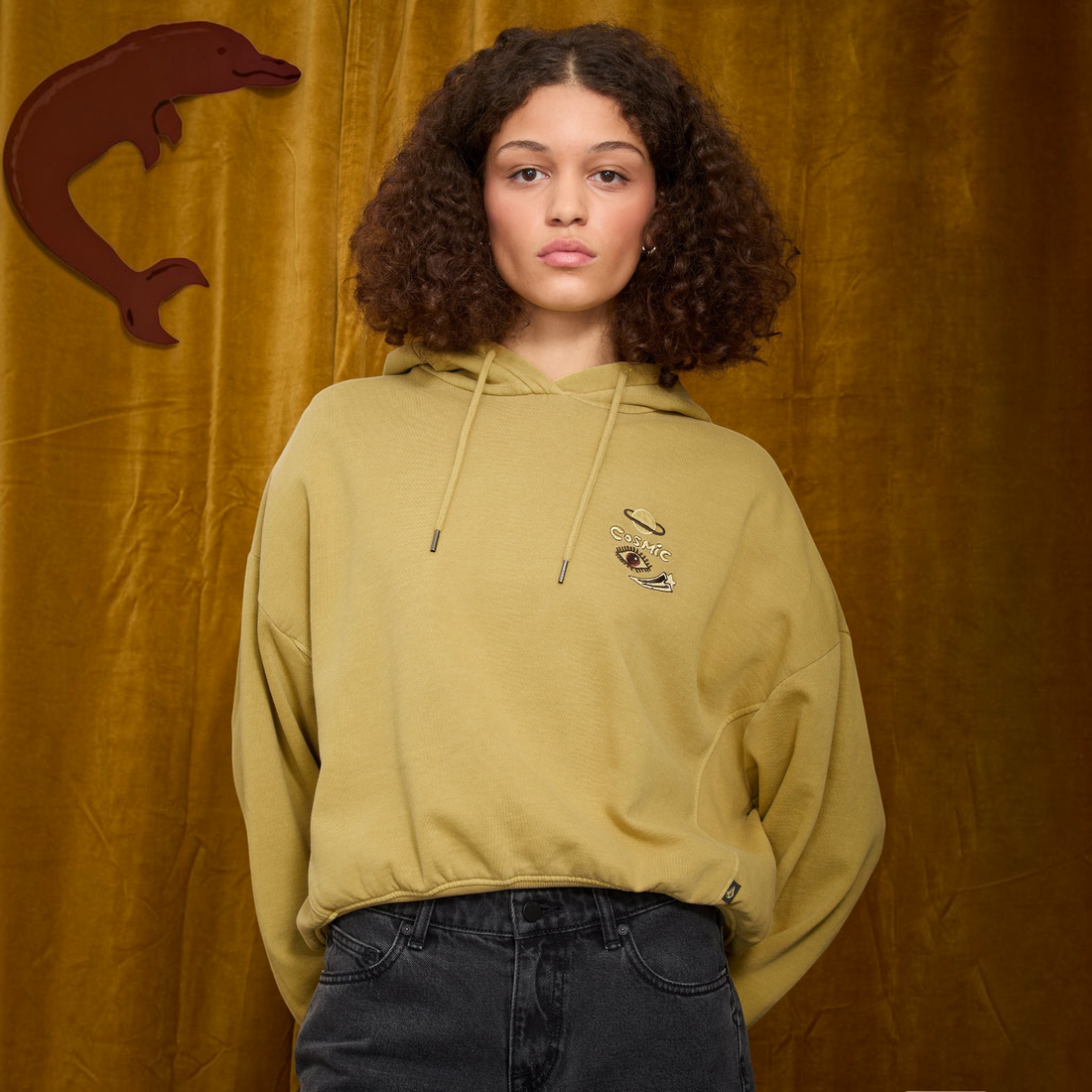 Volcom FA Ozzy Po 1 - Sweat à capuche moutarde femme