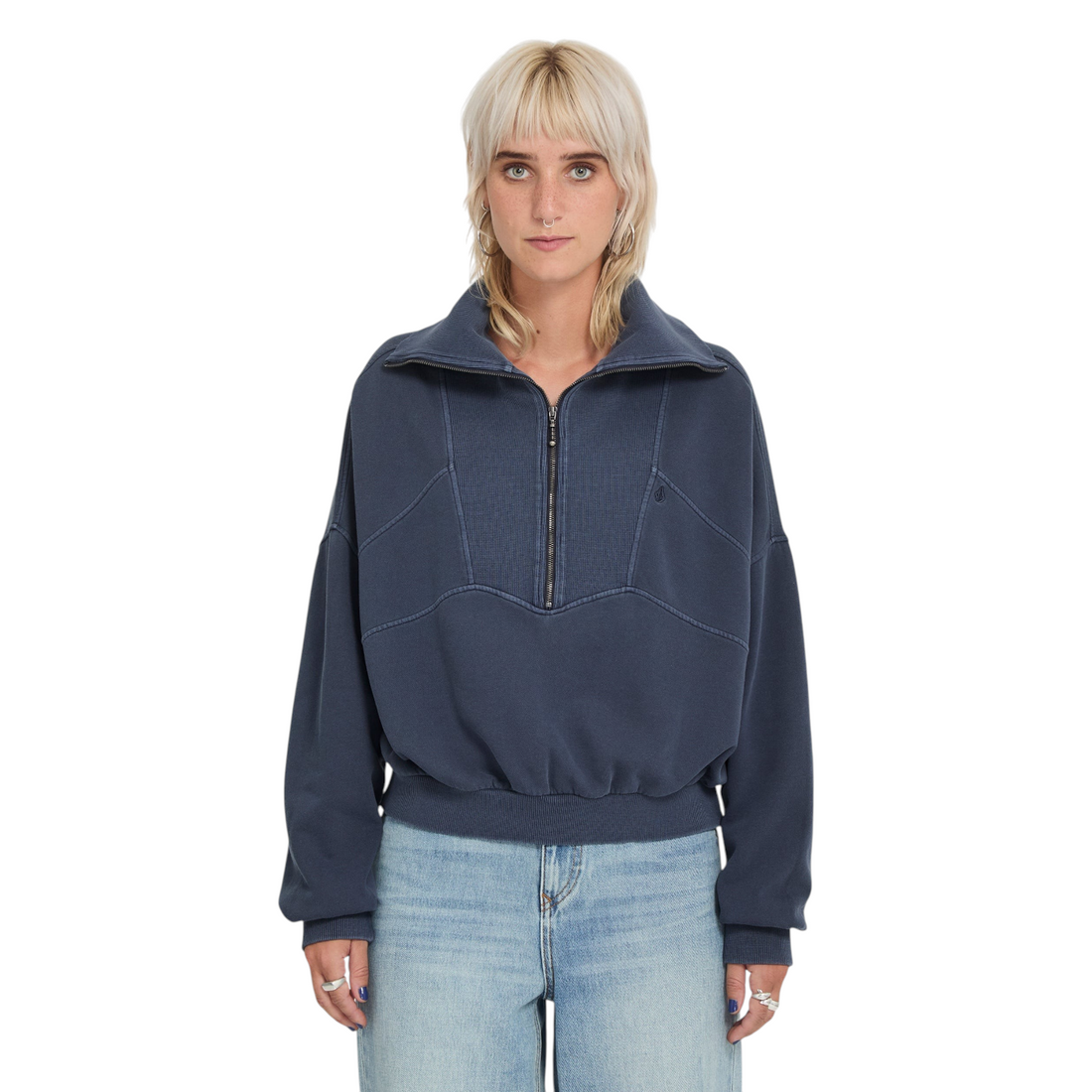 Volcom Reetrocity Quarter Zip - Storm Blue - vue 3