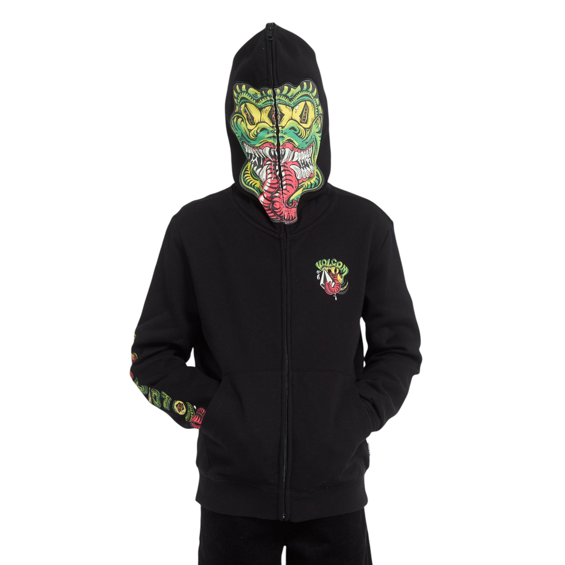 Volcom Snaky Full Zip Youth Black