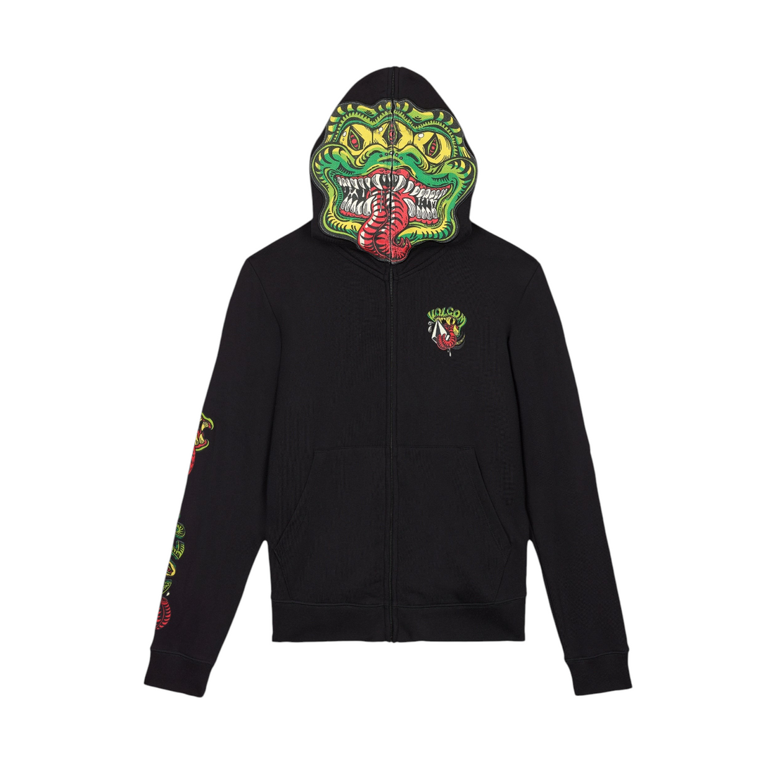 Volcom Snaky Full Zip Youth Black