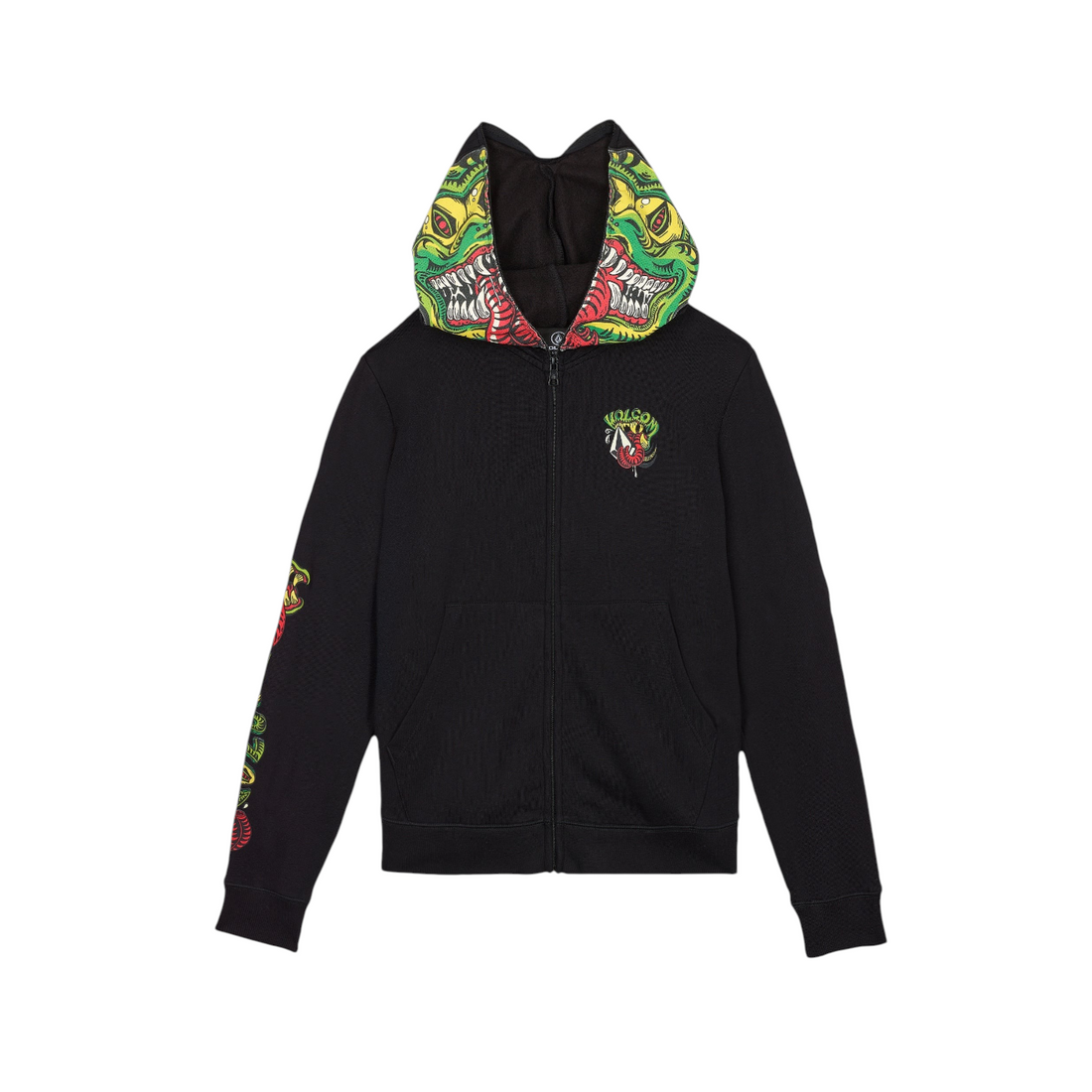 Volcom Snaky Full Zip Youth Black