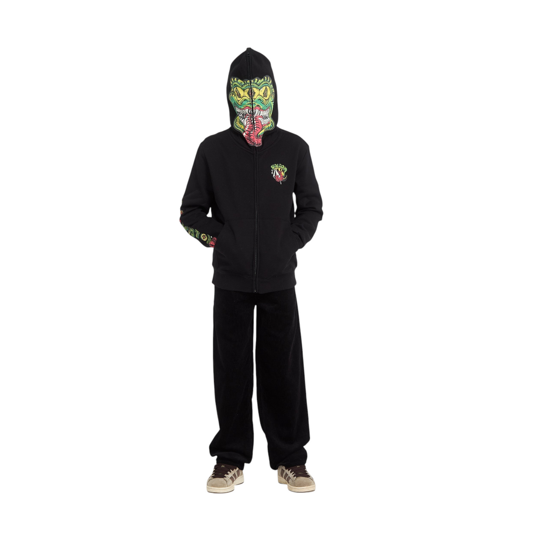 Volcom Snaky Full Zip Youth Black