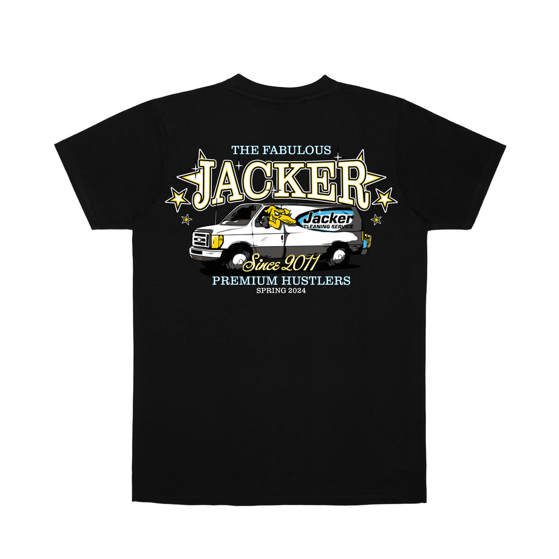 Jacker Cleaner Tee Black