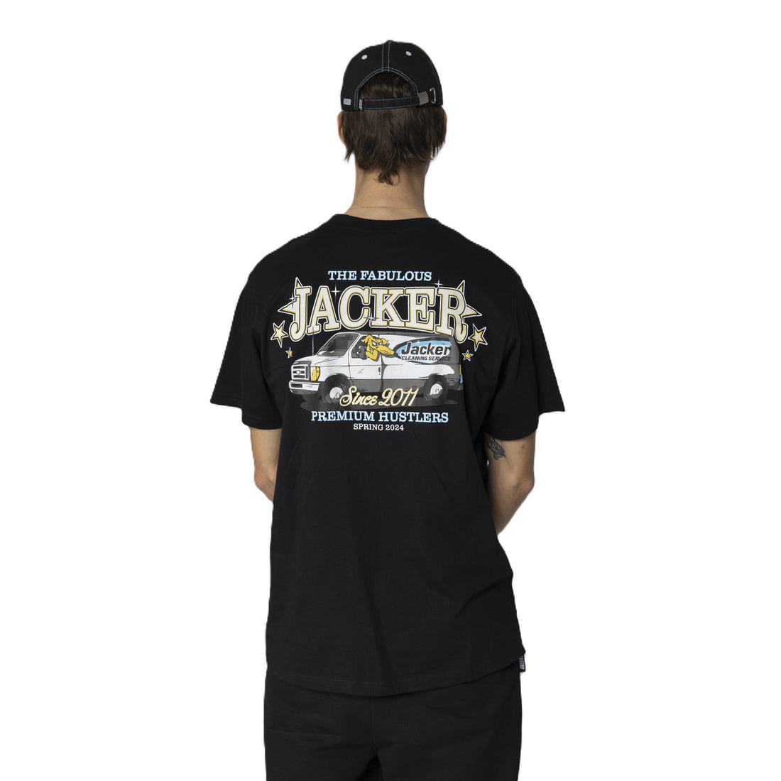 Jacker Cleaner Tee Black