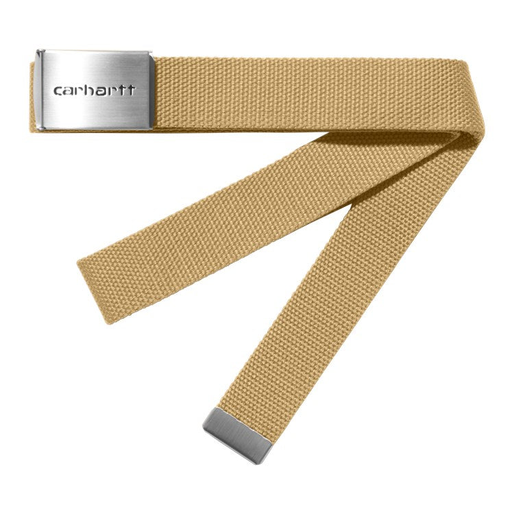 Carhartt Clip Belt Chrome Bourbon