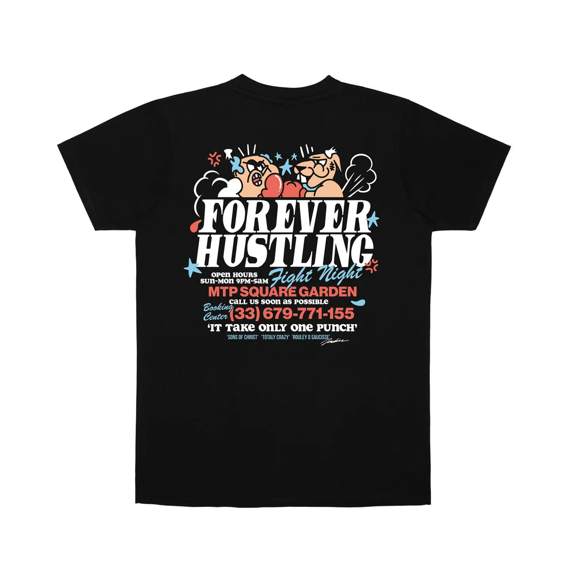 Jacker Fight tee - Black