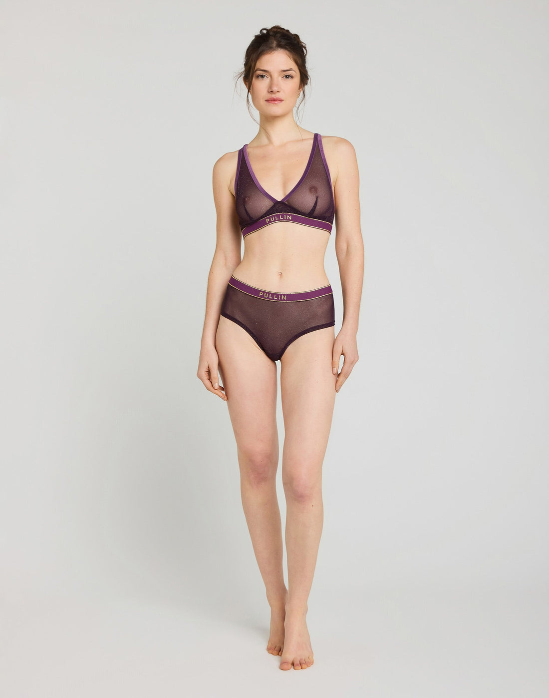 Pullin Triangle Foulard Plum - vue détaillée