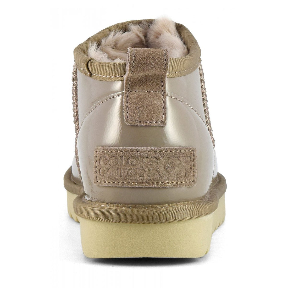 Colors of California Short Winter Boot In Naplack Taupe