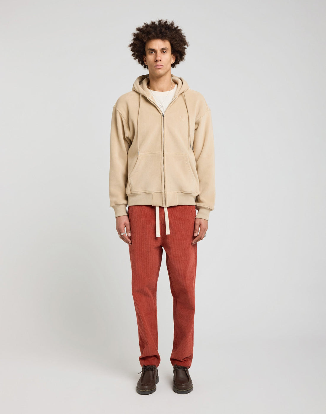 Pullin Hoodie Zip Sherpa - Marron