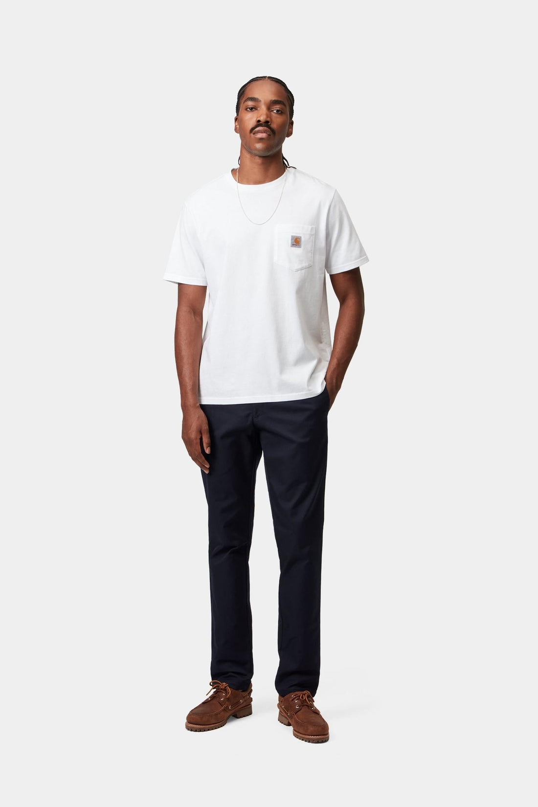 Carhartt WIP Sid Pant Dark Navy - vue détail poche