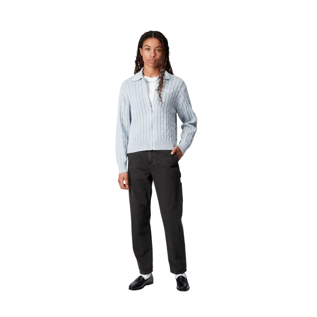 Carhartt Wip W' Pierce Pant - Black Stone Washed