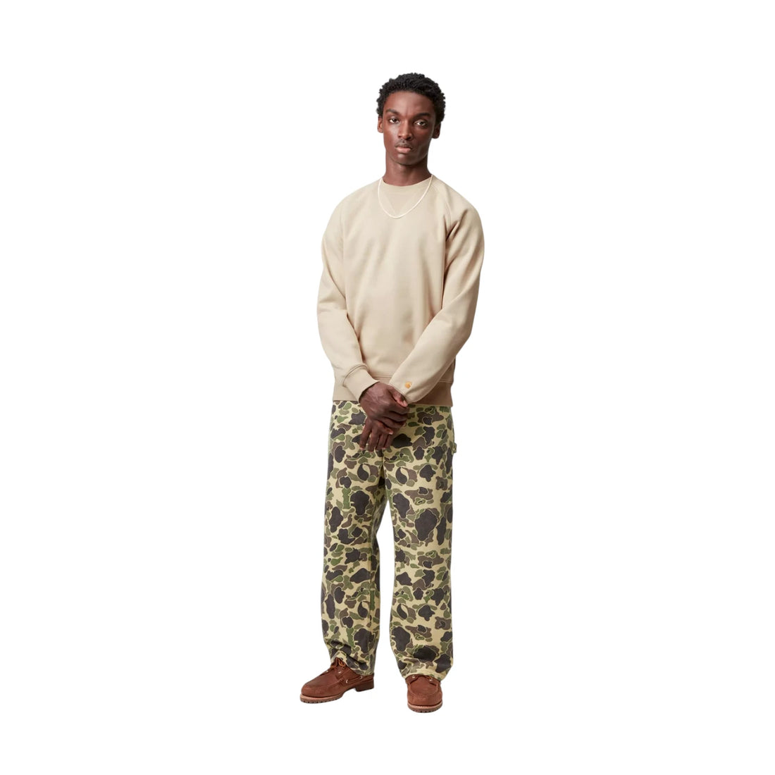 Carhartt Wip Chase Sweat - Fleur de Sel