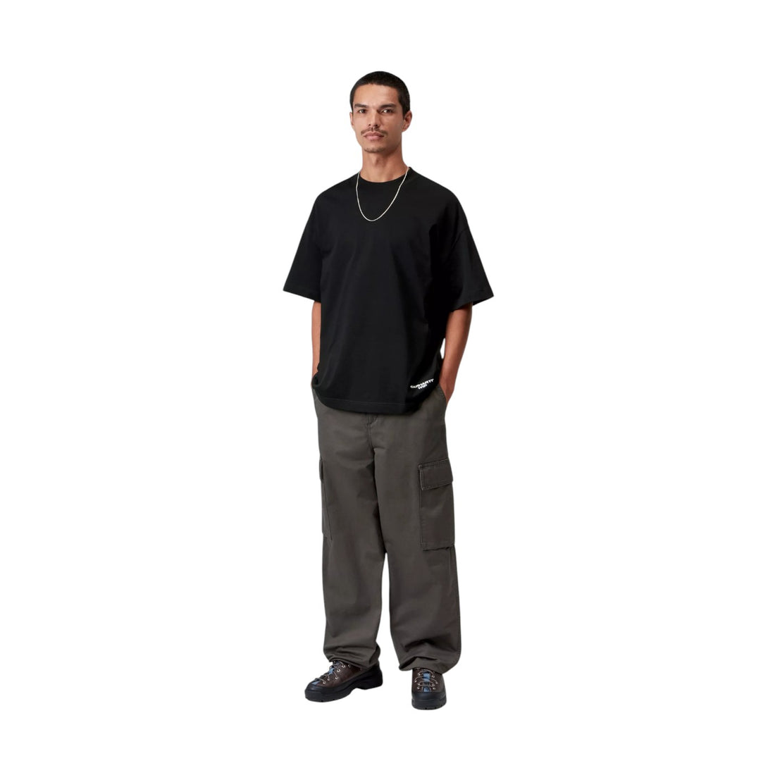 Carhartt Wip S/s chapter script t-shirt-Black/White
