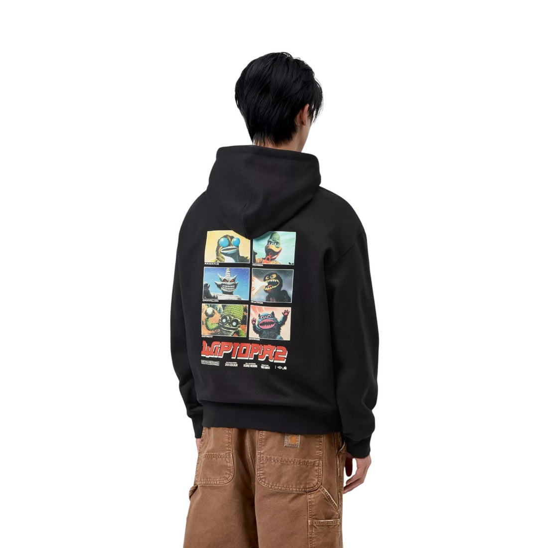 Carhartt Wip Hooded wiptopia II sweat-Black