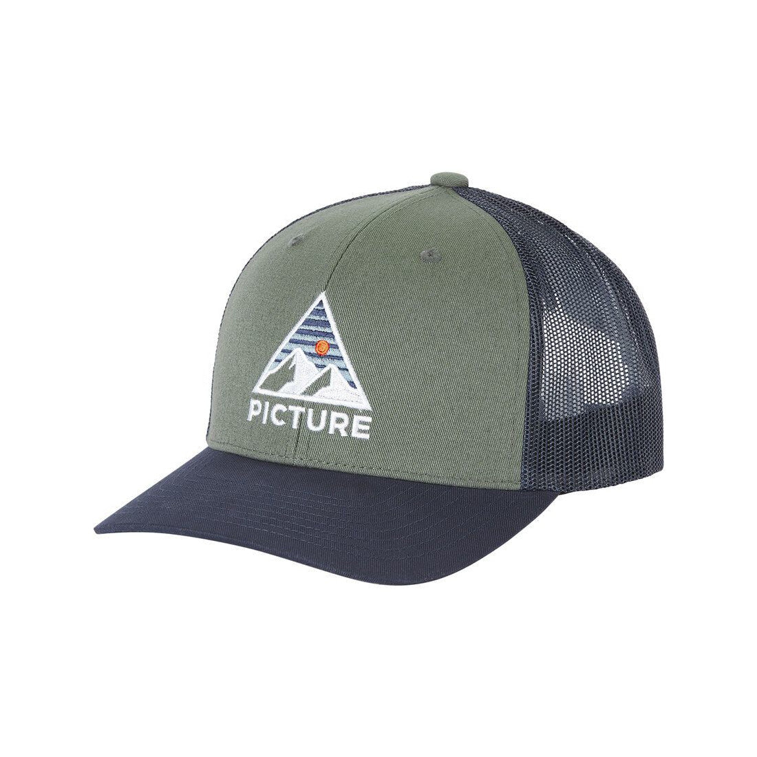 Picture Organic Clothing Kuldo Trucker Cap Green Spray