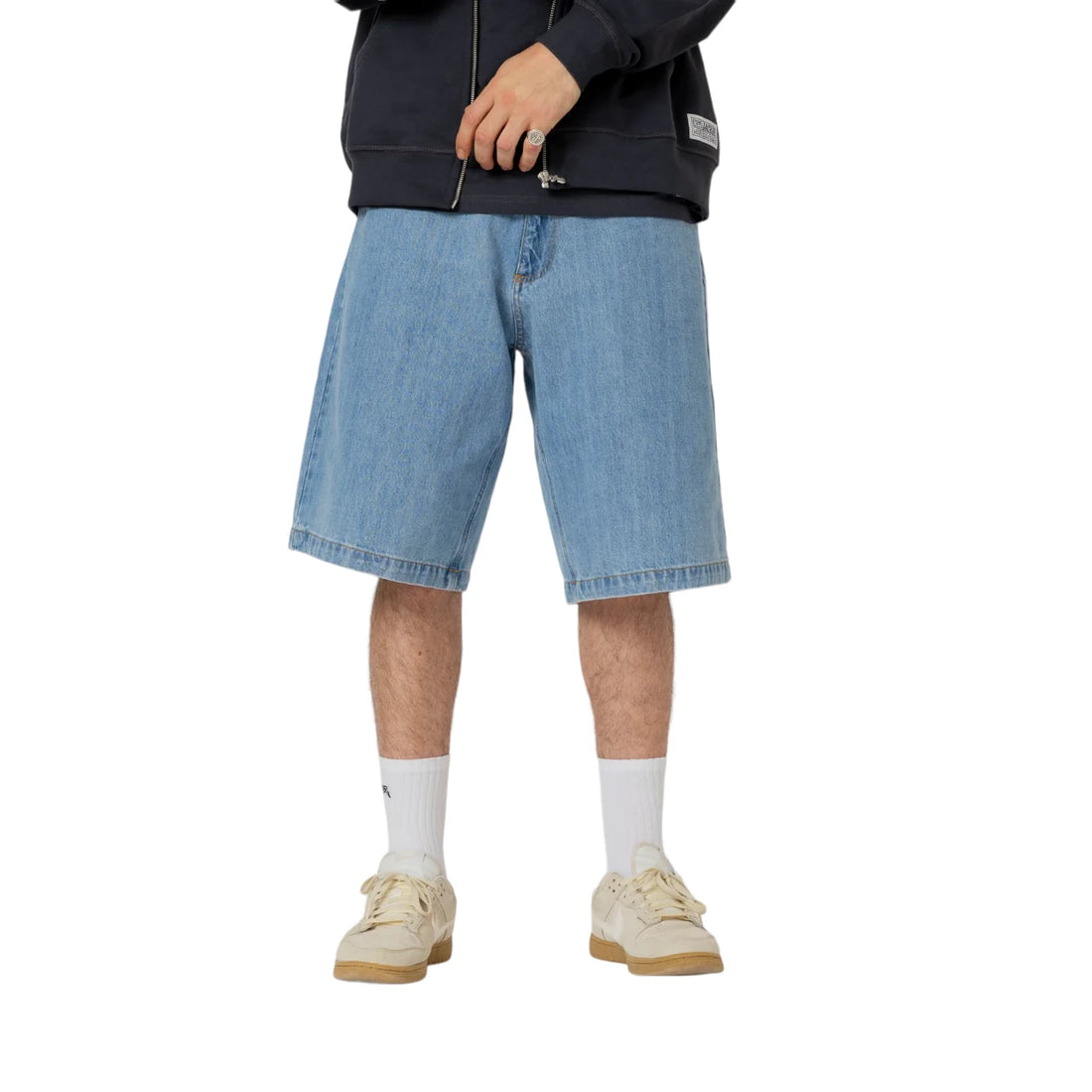 Jacker Serif Logo Denim Gaggy Short