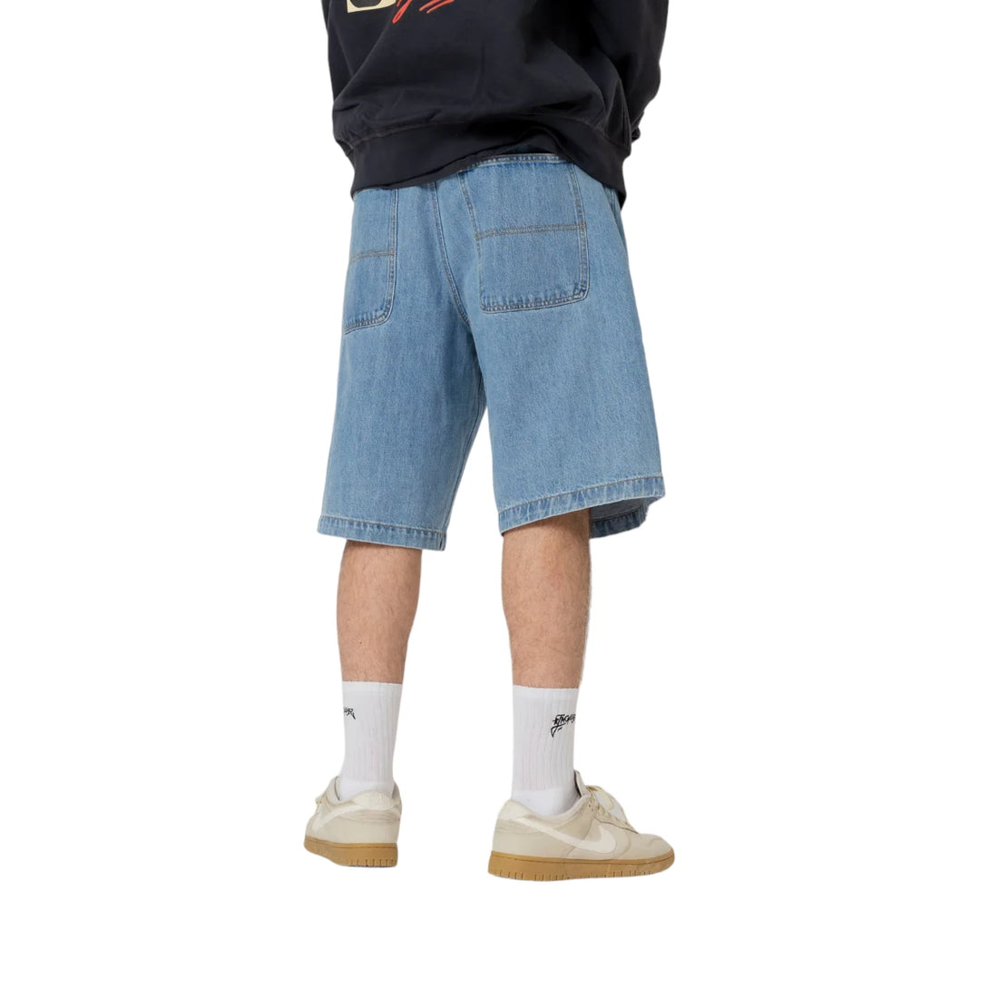 Jacker Serif Logo Denim Gaggy Short