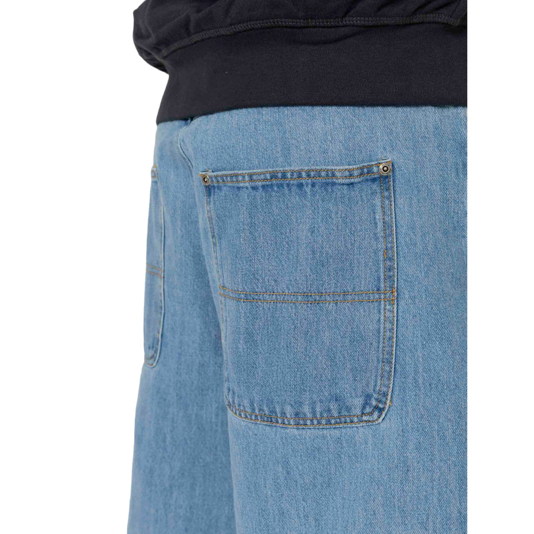 Jacker Serif Logo Denim Gaggy Short