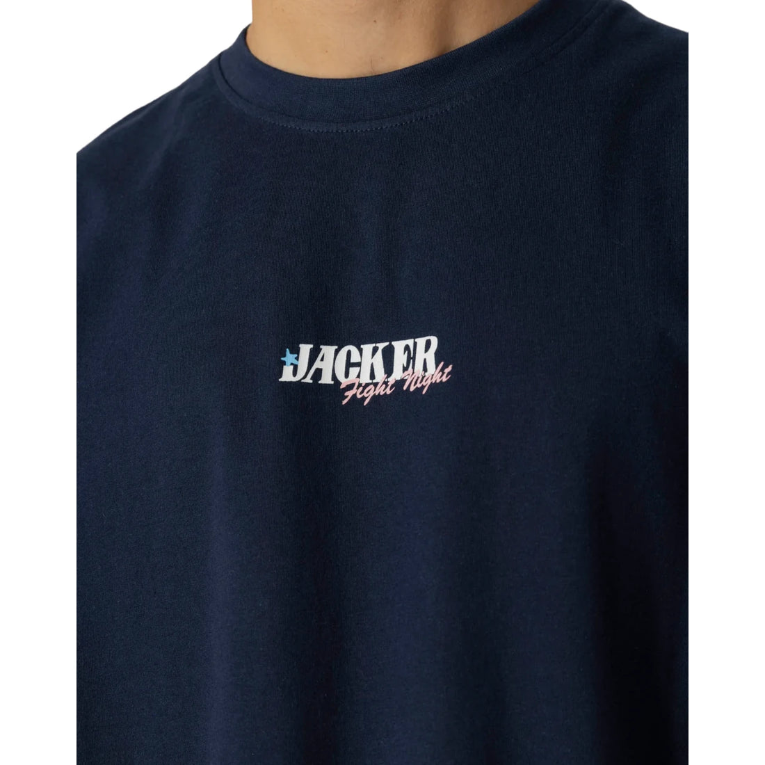Jacker Fight tee - Navy