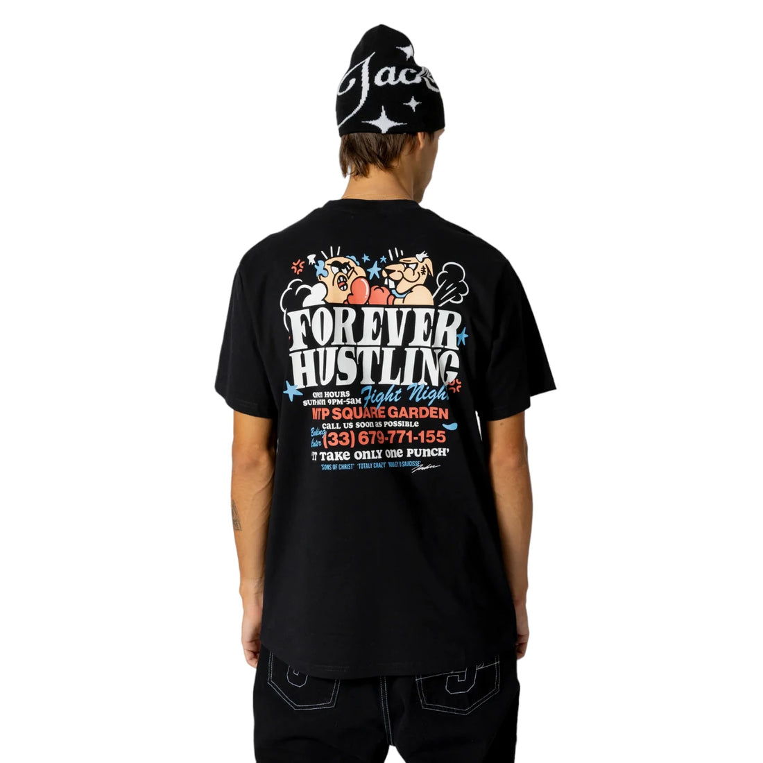 Jacker Fight tee - Black
