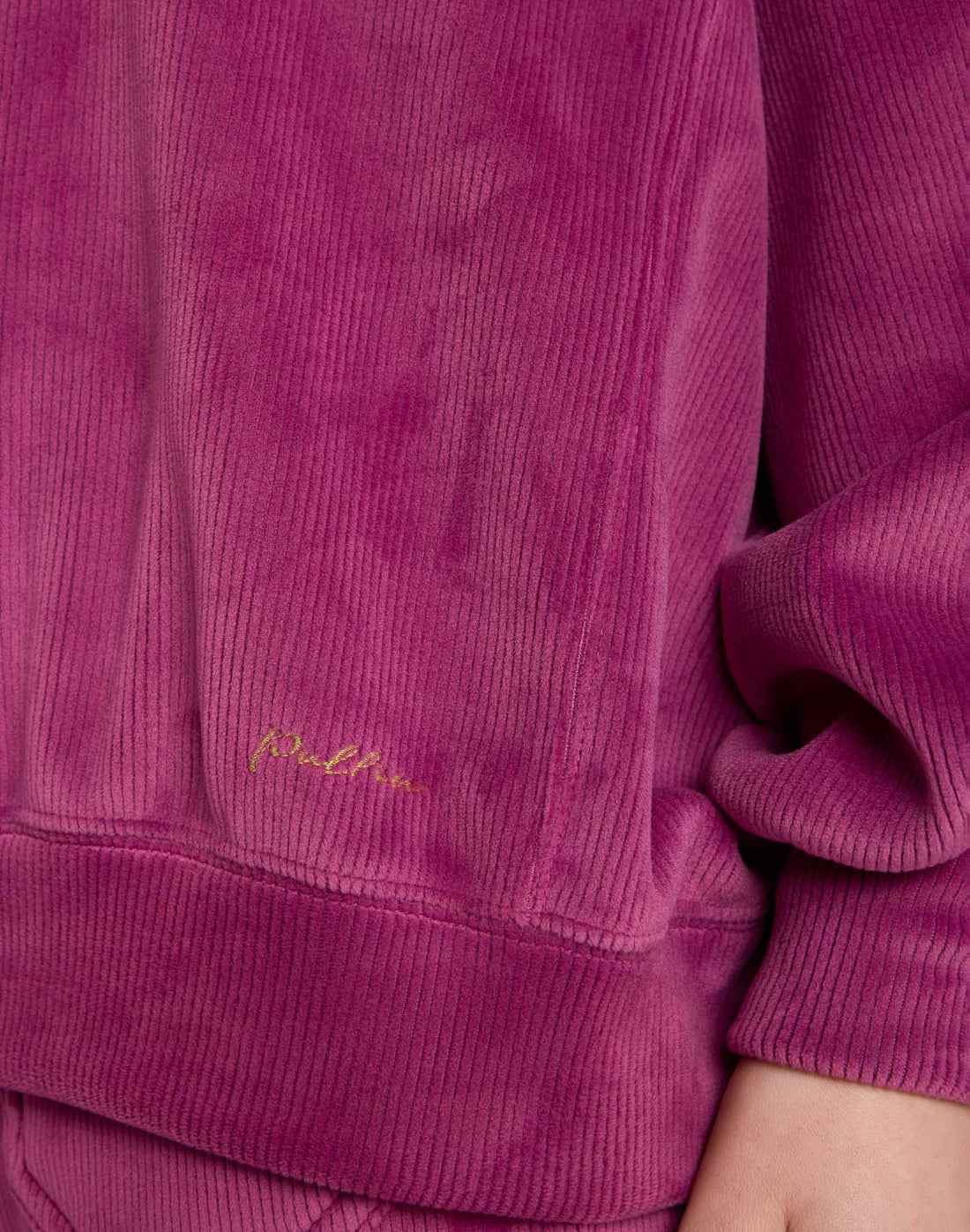 Pullin Crewneck Madison Vino - détail texture