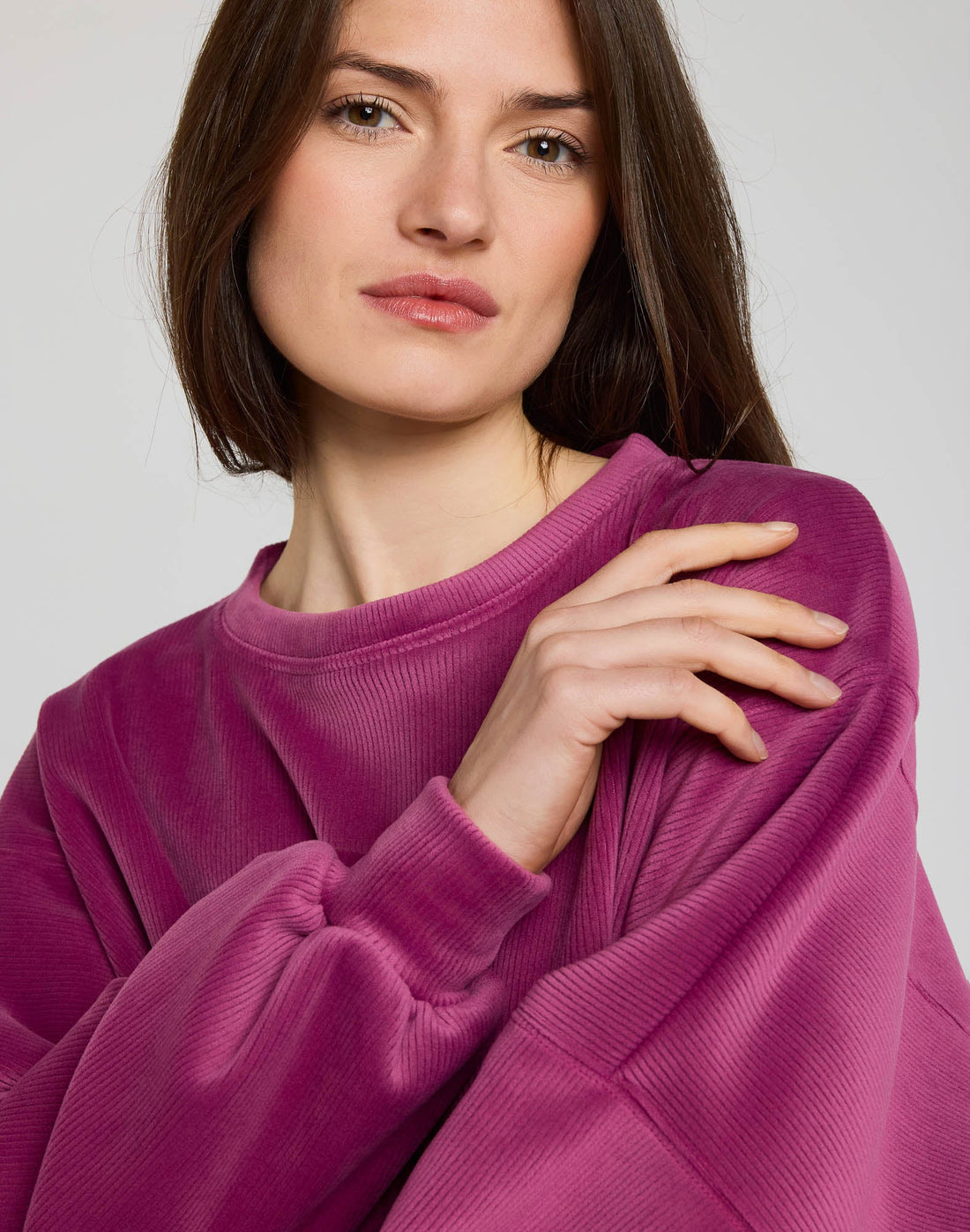 Pullin Crewneck Madison Vino - détail col