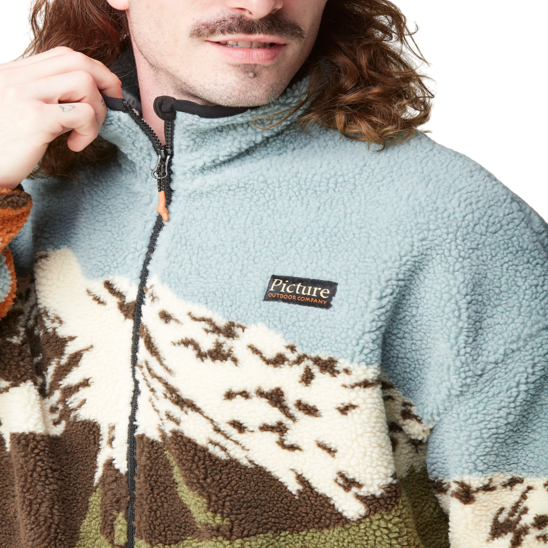 Picture Organic Clothing Hafdals Zip Fleece - Mountain