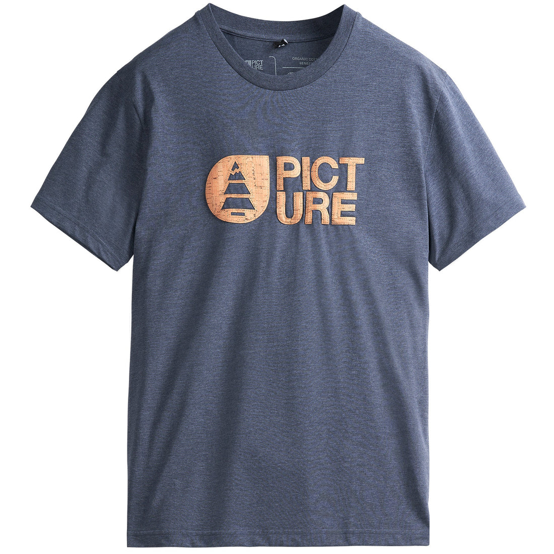 Picture Organic Clothing Basement Cork Tee Dark Blue Melange