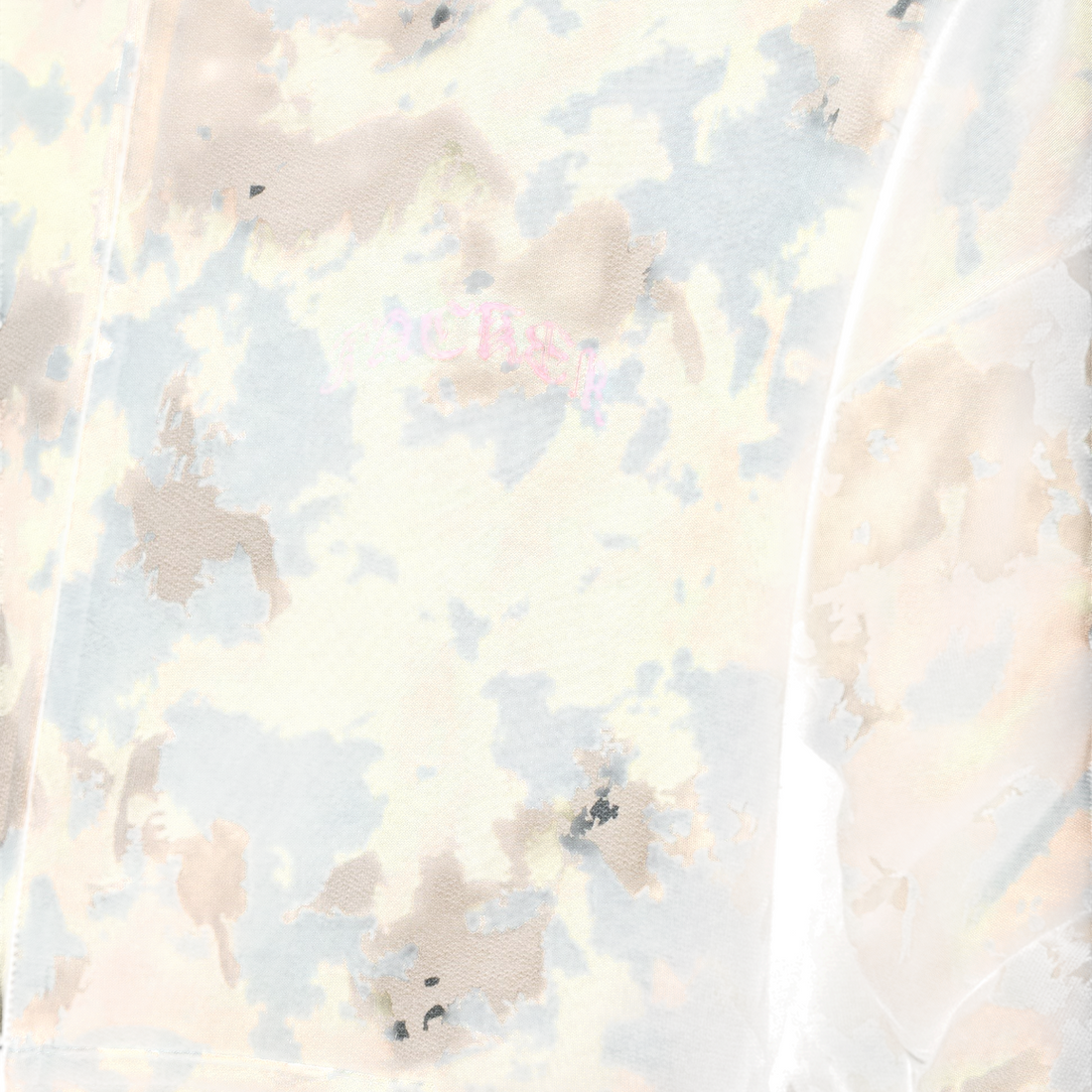 Sweat zippé Born2ride Jacker N°1890 en coton épais motif camouflage aux tons clairs