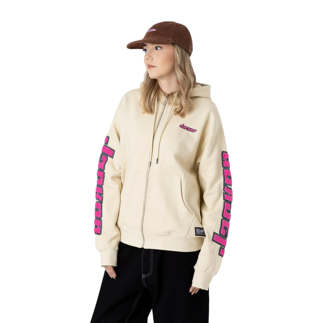 Jacker Absolem zipped hoodie Beige