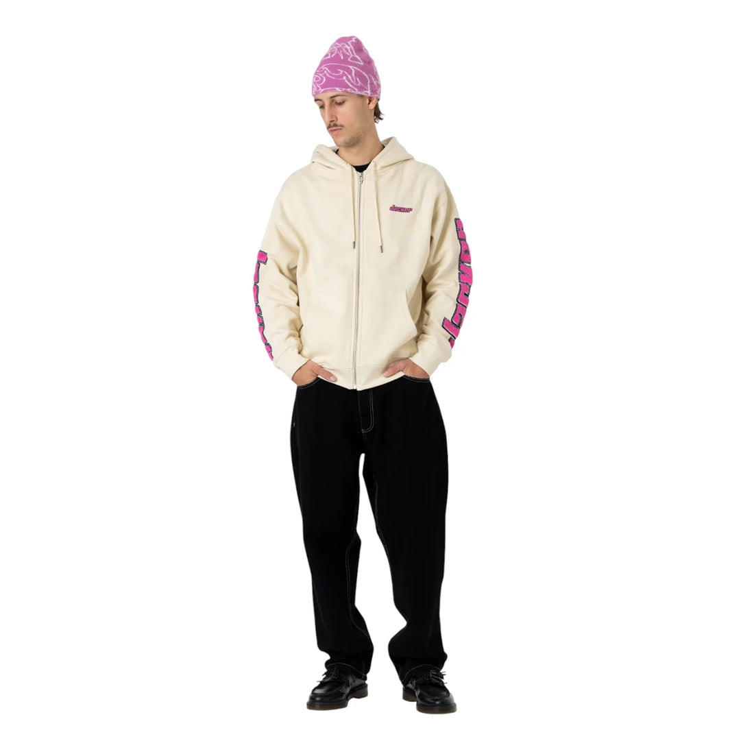 Jacker Absolem zipped hoodie Beige